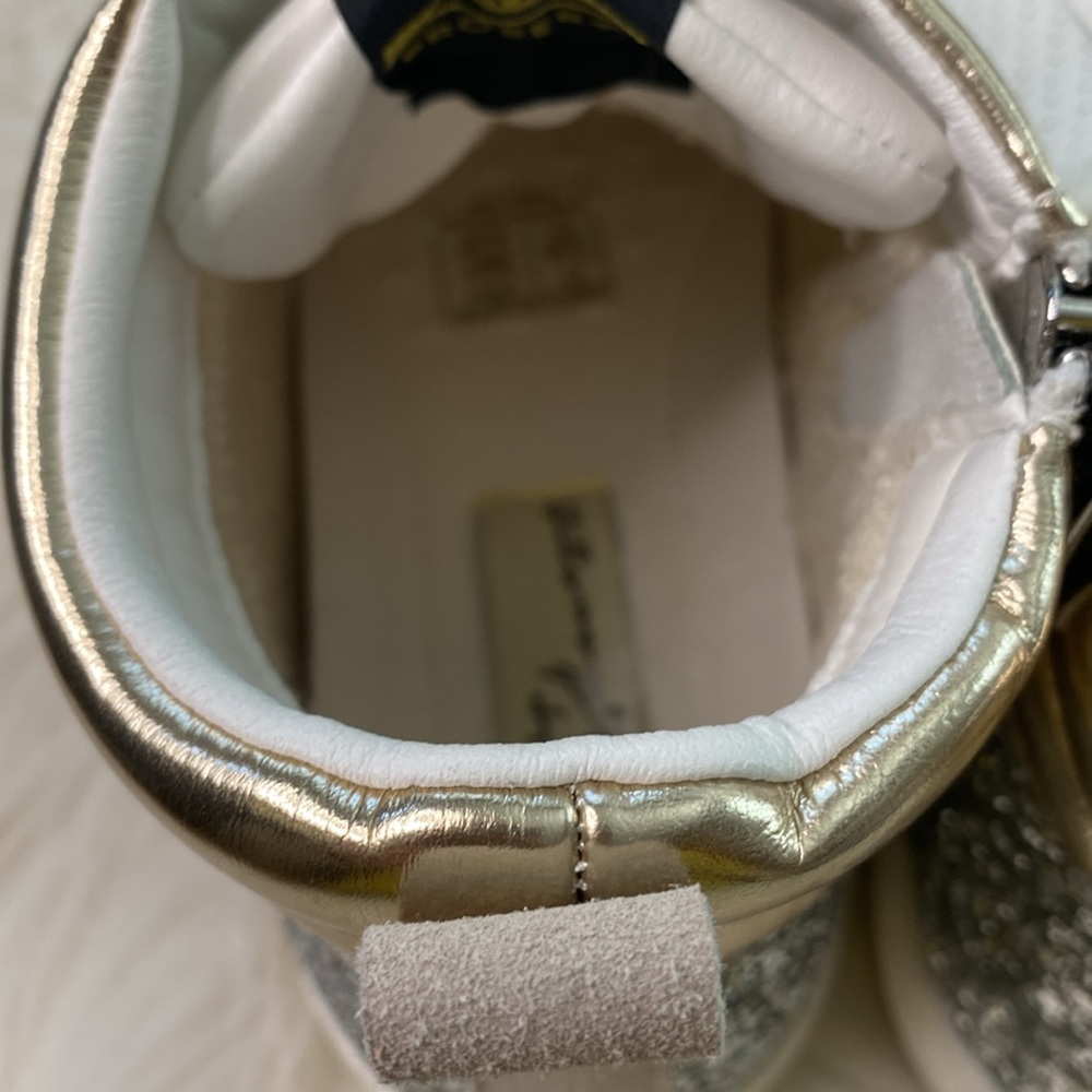 Vintage Havana Val High White/Gold/Silver Glitter High Top Shoes size 8.5 - Picture 7 of 10